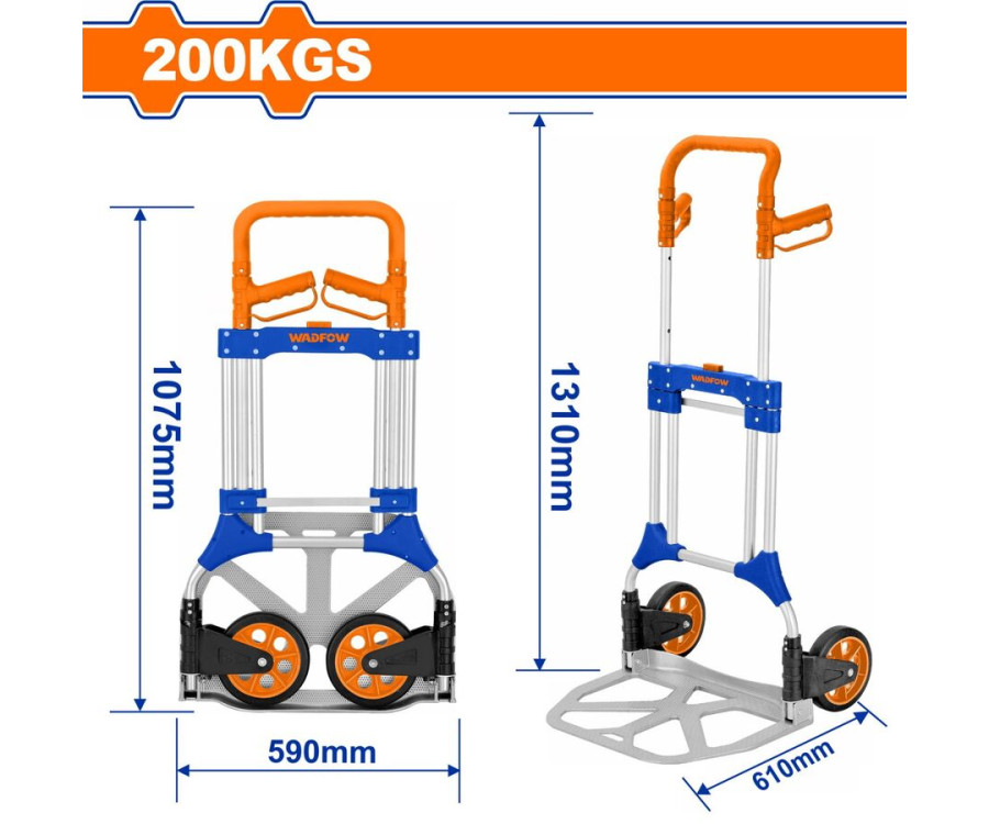 Πτυσσόμενο Καρότσι Μεταφοράς 200Kg Wadfow WWB9A20