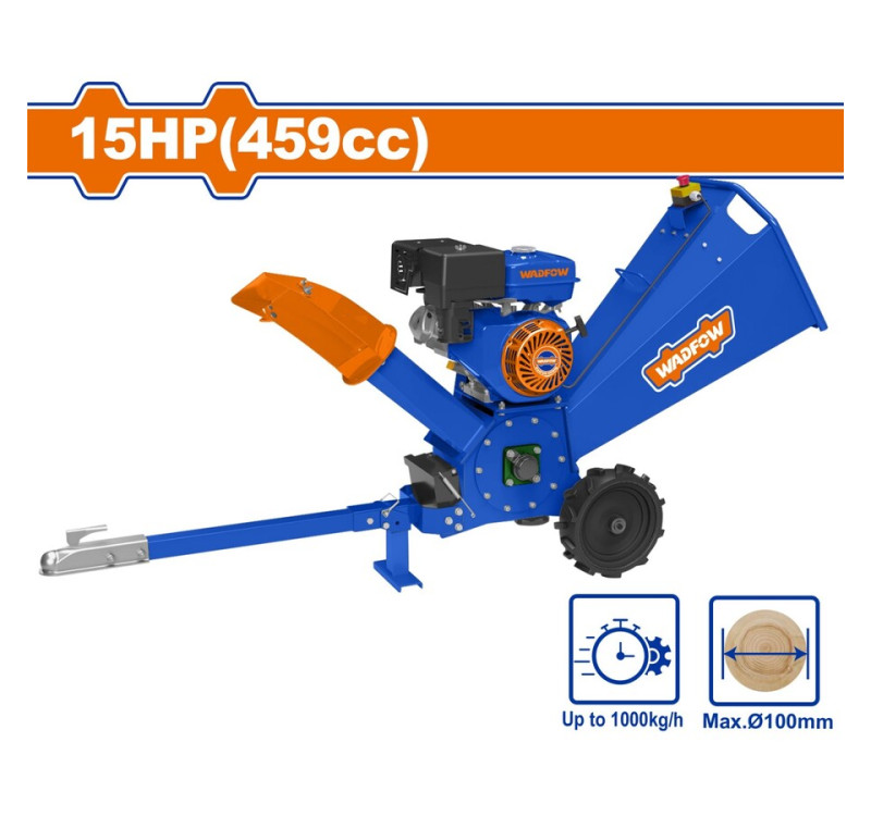 Θρυμματιστής Ξύλου Βενζίνης 15HP 100mm με Χειρομιζα Wadfow WXU1315