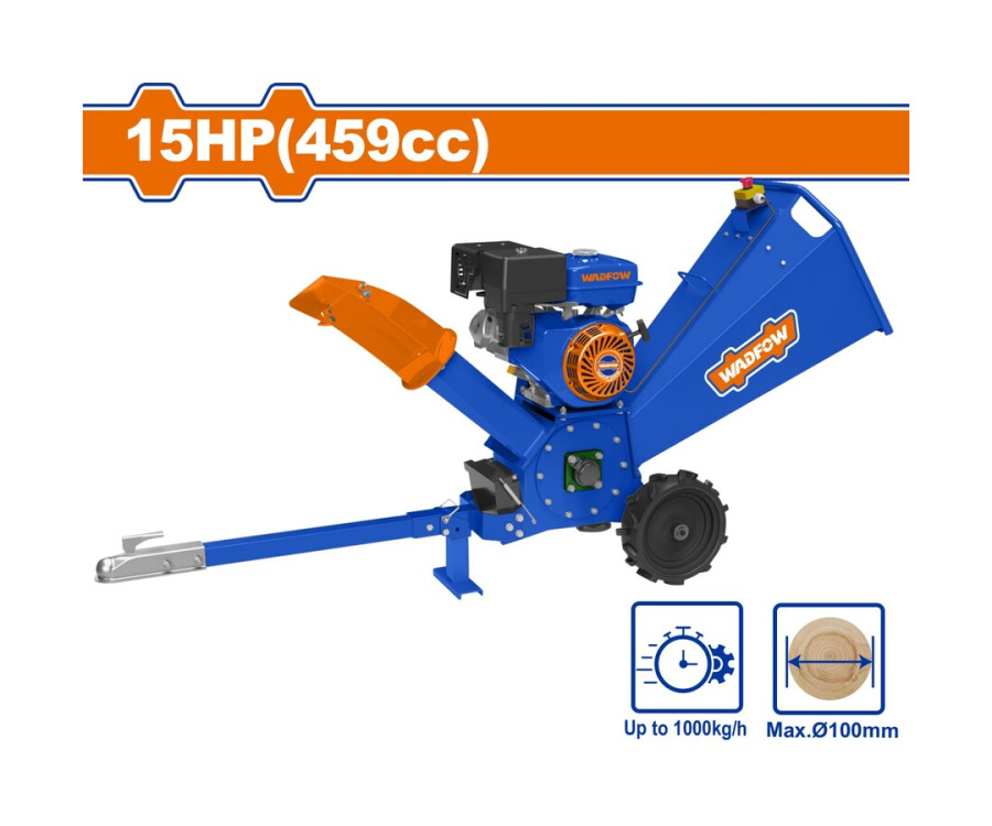 Θρυμματιστής Ξύλου Βενζίνης 15HP 100mm με Χειρομιζα Wadfow WXU1315