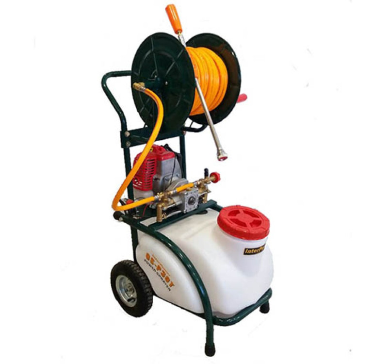 Ψεκαστικό Καρότσι Βενζινοκίνητο, Interpower 30, 30 Λίτρα, 26cc, 25 Atm