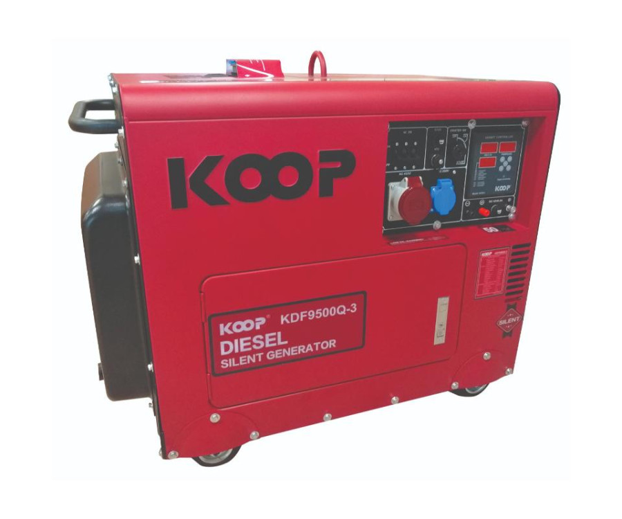 Γεννήτρια Πετρελαίου Τριφασική Κλειστού Τύπου 8,3KVA Koop KDF 9500Q-3 με Μίζα, AVR & ATS
