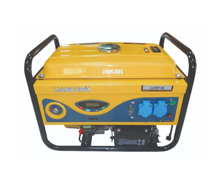 Γεννήτρια Βενζίνης 3,75KVA Lian Long LL170FD με Μίζα & Ψηφιακές Ενδείξεις