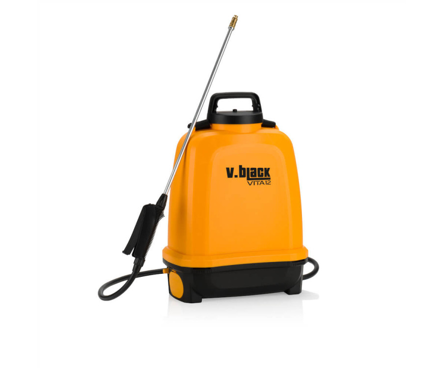 Ψεκαστήρας Μπαταρίας VITA12 V-Black, Ρυθμιζόμενης Πίεσης 0,5–5 bar, με LED 