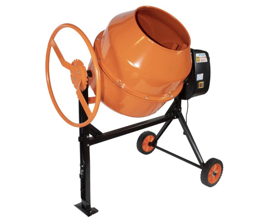 Μπετονιέρα Ηλεκτρική 200lt, 800W, με Τροχούς & Ασφάλεια Υπερθέρμανσης 