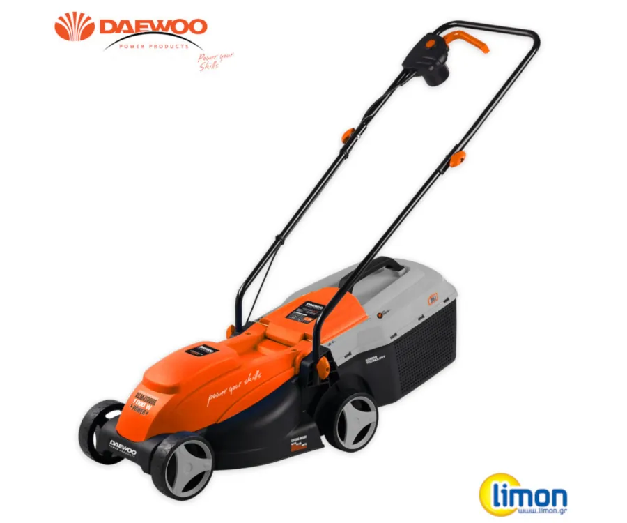 Μηχανή Γκαζόν Ηλεκτρική Daewoo, DLMJ1000E, 1000W, Πλάτος Κοπής 32cm