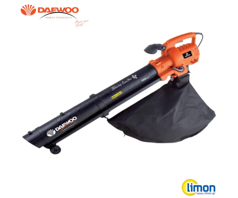 Φυσητήρας Ηλεκτρικός Daewoo, DAEBV45L, 2500W, Σάκος 45lt, Ταχύτητα 270km/h