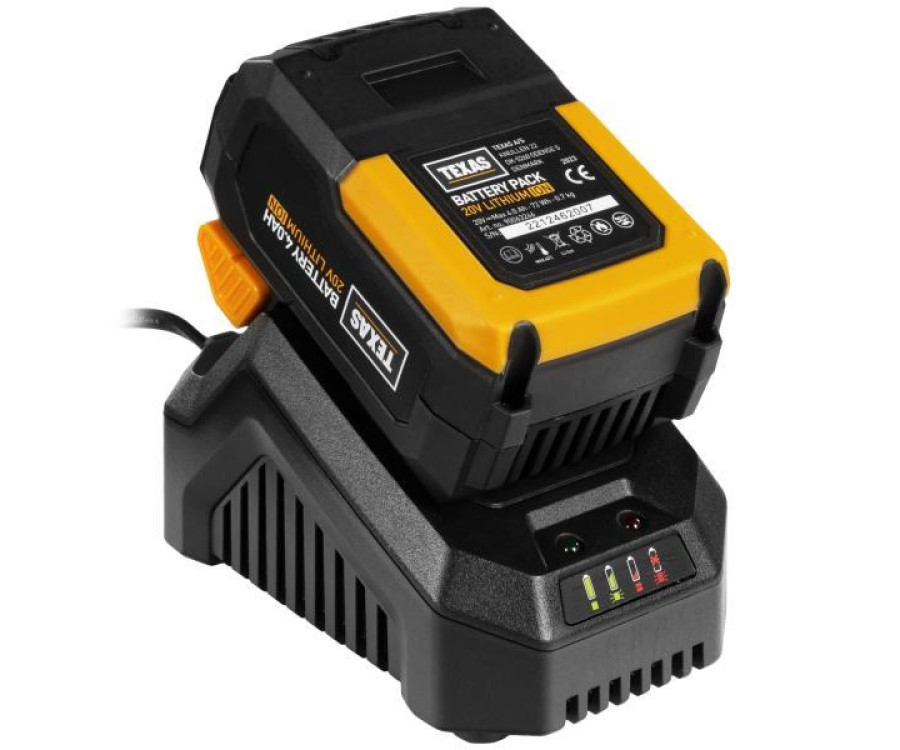 Σκαπτικό Μπαταρίας 20V Texas HFX2000 με Μπαταρία 4Ah & Ταχυφορτιστή