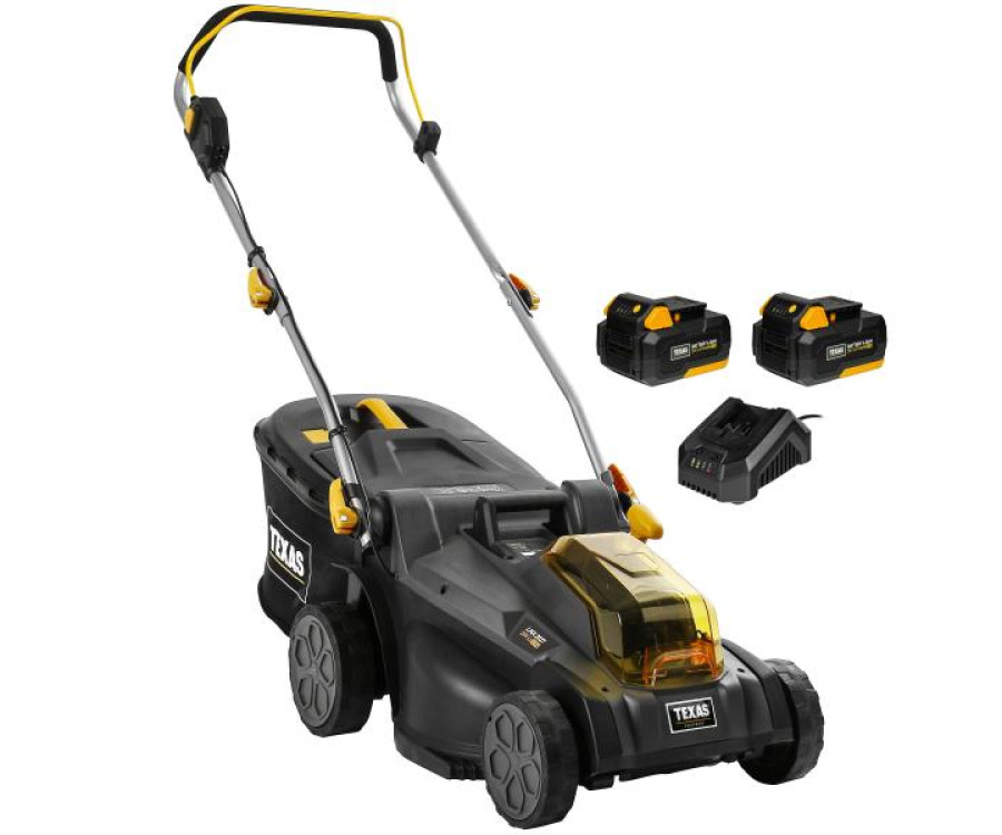 Μηχανή Γκαζόν Μπαταρίας Texas LMX2037 2x20V 37cm με Κάδο & Mulching