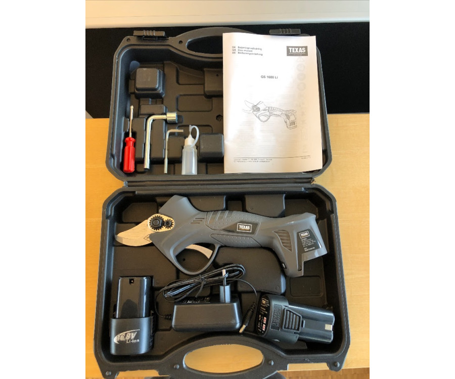 Ψαλίδι Κλαδέματος Μπαταρίας 16.8V Texas GS1680Li με 2 Μπαταρίες & Βαλιτσάκι